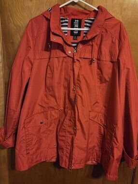 d.e.t.a.i.l.s. INTL Women's Parka Jacket  Raincoat Size 2X